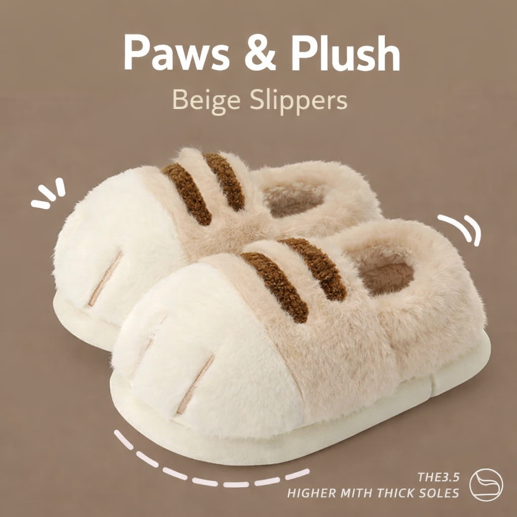 Paws & Plush Slippers